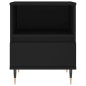 vidaXL Mesitas de noche 2 uds madera de ingeniería negro 40x35x50 cm