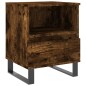 vidaXL Mesitas noche 2 uds madera ingeniería roble ahumado 40x35x50 cm vidaXL Mesitas noche 2 uds madera ingeniería roble ahumado 40x35x50 cm