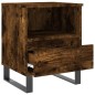 vidaXL Mesitas noche 2 uds madera ingeniería roble ahumado 40x35x50 cm vidaXL Mesitas noche 2 uds madera ingeniería roble ahumado 40x35x50 cm