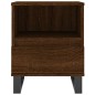 vidaXL Mesitas noche 2 uds madera ingeniería marrón roble 40x35x50 cm vidaXL Mesitas noche 2 uds madera ingeniería marrón roble 40x35x50 cm