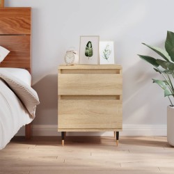 vidaXL Mesita de noche madera de ingeniería roble Sonoma 40x35x50 cm