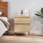 vidaXL Mesita de noche madera de ingeniería roble Sonoma 40x35x50 cm