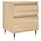 vidaXL Mesita de noche madera de ingeniería roble Sonoma 40x35x50 cm