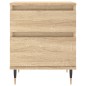 vidaXL Mesita de noche madera de ingeniería roble Sonoma 40x35x50 cm