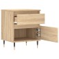 vidaXL Mesita de noche madera de ingeniería roble Sonoma 40x35x50 cm