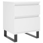 vidaXL Mesitas de noche 2 uds madera de ingeniería blanco 40x35x50 cm vidaXL Mesitas de noche 2 uds madera de ingeniería blanco 40x35x50 cm