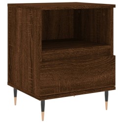 vidaXL Mesita de noche madera de ingeniería marrón roble 40x35x50 cm