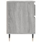 vidaXL Mesita de noche madera de ingeniería gris Sonoma 40x35x50 cm vidaXL Mesita de noche madera de ingeniería gris Sonoma 40x35x50 cm