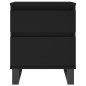 vidaXL Mesitas de noche 2 uds madera de ingeniería negro 40x35x50 cm vidaXL Mesitas de noche 2 uds madera de ingeniería negro 40x35x50 cm