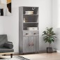 vidaXL Aparador alto madera contrachapada gris sonoma 69,5x34x180 cm vidaXL Aparador alto madera contrachapada gris sonoma 69,5x34x180 cm