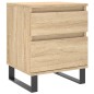 vidaXL Mesitas noche 2 uds madera ingeniería roble Sonoma 40x35x50 cm vidaXL Mesitas noche 2 uds madera ingeniería roble Sonoma 40x35x50 cm