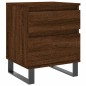 vidaXL Mesita de noche madera de ingeniería marrón roble 40x35x50 cm vidaXL Mesita de noche madera de ingeniería marrón roble 40x35x50 cm