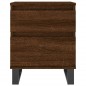 vidaXL Mesita de noche madera de ingeniería marrón roble 40x35x50 cm vidaXL Mesita de noche madera de ingeniería marrón roble 40x35x50 cm