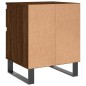 vidaXL Mesita de noche madera de ingeniería marrón roble 40x35x50 cm vidaXL Mesita de noche madera de ingeniería marrón roble 40x35x50 cm