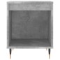 vidaXL Mesitas noche 2 uds madera ingeniería gris hormigón 40x35x50 cm