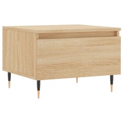 vidaXL Mesa de centro madera de ingeniería roble Sonoma 50x46x35 cm