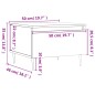 vidaXL Mesa de centro madera de ingeniería roble Sonoma 50x46x35 cm vidaXL Mesa de centro madera de ingeniería roble Sonoma 50x46x35 cm