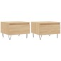 vidaXL Mesas de centro 2 uds madera ingeniería roble Sonoma 50x46x35cm vidaXL Mesas de centro 2 uds madera ingeniería roble Sonoma 50x46x35cm