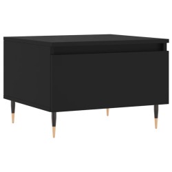 vidaXL Mesa de centro madera de ingeniería negro 50x46x35 cm