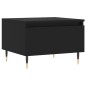 vidaXL Mesa de centro madera de ingeniería negro 50x46x35 cm