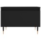 vidaXL Mesa de centro madera de ingeniería negro 50x46x35 cm