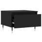 vidaXL Mesa de centro madera de ingeniería negro 50x46x35 cm