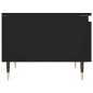 vidaXL Mesa de centro madera de ingeniería negro 50x46x35 cm