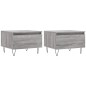 vidaXL Mesas de centro 2 uds madera ingeniería gris Sonoma 50x46x35 cm vidaXL Mesas de centro 2 uds madera ingeniería gris Sonoma 50x46x35 cm