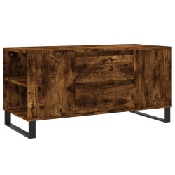 vidaXL Mesa de centro madera ingeniería roble ahumado 102x44,5x50 cm