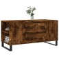 vidaXL Mesa de centro madera ingeniería roble ahumado 102x44,5x50 cm vidaXL Mesa de centro madera ingeniería roble ahumado 102x44,5x50 cm