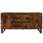 vidaXL Mesa de centro madera ingeniería roble ahumado 102x44,5x50 cm vidaXL Mesa de centro madera ingeniería roble ahumado 102x44,5x50 cm