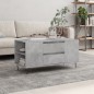 vidaXL Mesa de centro madera ingeniería gris hormigón 102x44,5x50 cm vidaXL Mesa de centro madera ingeniería gris hormigón 102x44,5x50 cm