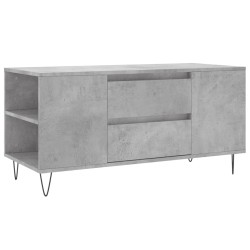 vidaXL Mesa de centro madera ingeniería gris hormigón 102x44,5x50 cm