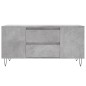 vidaXL Mesa de centro madera ingeniería gris hormigón 102x44,5x50 cm vidaXL Mesa de centro madera ingeniería gris hormigón 102x44,5x50 cm