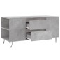 vidaXL Mesa de centro madera ingeniería gris hormigón 102x44,5x50 cm vidaXL Mesa de centro madera ingeniería gris hormigón 102x44,5x50 cm