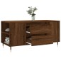vidaXL Mesa de centro madera de ingeniería marrón roble 102x44,5x50 cm vidaXL Mesa de centro madera de ingeniería marrón roble 102x44,5x50 cm