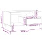 vidaXL Mesa de centro madera contrachapada blanco brillo 90x49x45 cm vidaXL Mesa de centro madera contrachapada blanco brillo 90x49x45 cm