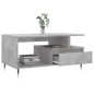 vidaXL Mesa de centro madera contrachapada gris hormigón 90x49x45 cm