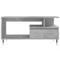 vidaXL Mesa de centro madera contrachapada gris hormigón 90x49x45 cm