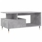 vidaXL Mesa de centro madera contrachapada gris hormigón 90x49x45 cm