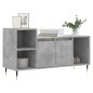 vidaXL Mueble para TV madera contrachapada gris hormigón 100x35x55 cm