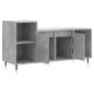 vidaXL Mueble para TV madera contrachapada gris hormigón 100x35x55 cm