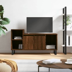 vidaXL Mueble para TV madera contrachapada marrón roble 100x35x55 cm