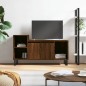 vidaXL Mueble para TV madera contrachapada marrón roble 100x35x55 cm