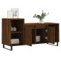vidaXL Mueble para TV madera contrachapada marrón roble 100x35x55 cm