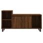 vidaXL Mueble para TV madera contrachapada marrón roble 100x35x55 cm