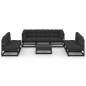 vidaXL Juego de muebles de jardín 8 pzas y cojines madera pino maciza vidaXL Juego de muebles de jardín 8 pzas y cojines madera pino maciza