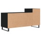 vidaXL Mueble para TV madera contrachapada negro 100x35x55 cm