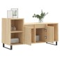 vidaXL Mueble para TV madera contrachapada roble Sonoma 100x35x55 cm