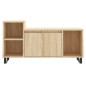 vidaXL Mueble para TV madera contrachapada roble Sonoma 100x35x55 cm